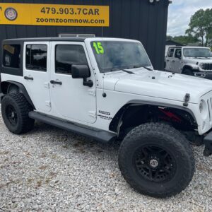 2015 White 4-Door Jeep Wrangler $114/week WAC